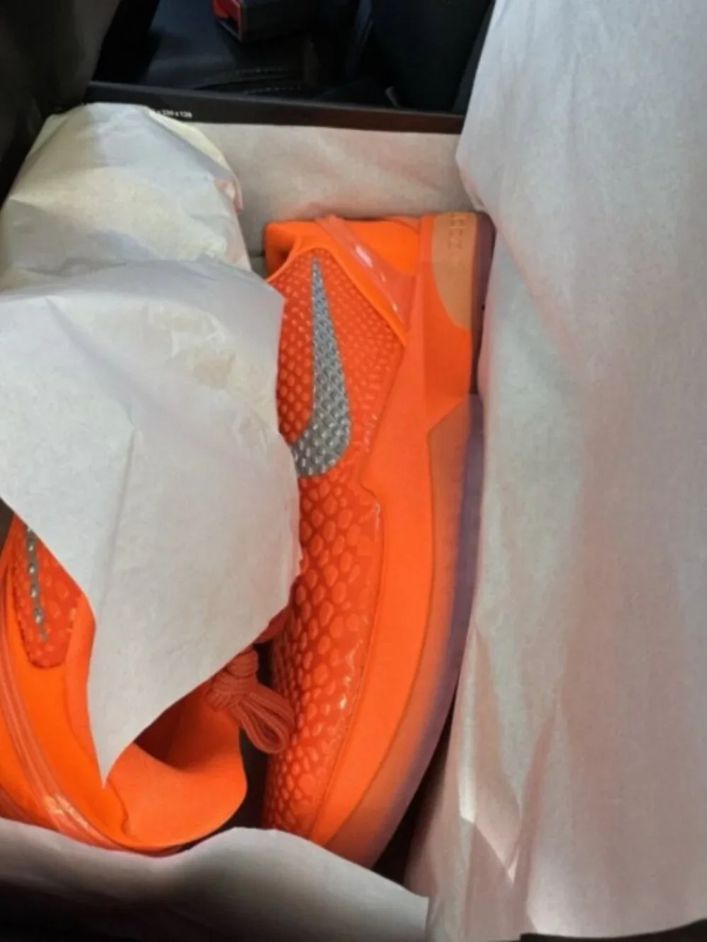 Nike Bright Orange Mamba Basketball Sneakers